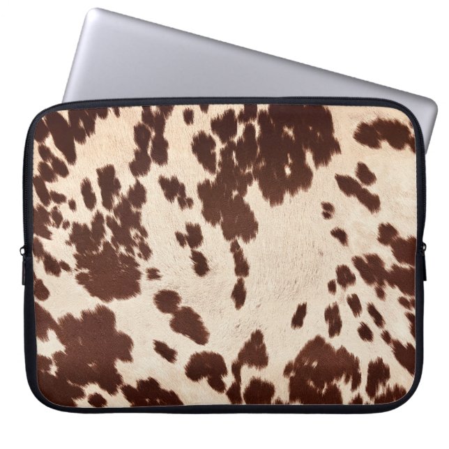 Cowhide 'image' laptop sleeve (Front)