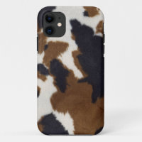 Cowhide Leather Print Pattern iPhone 5