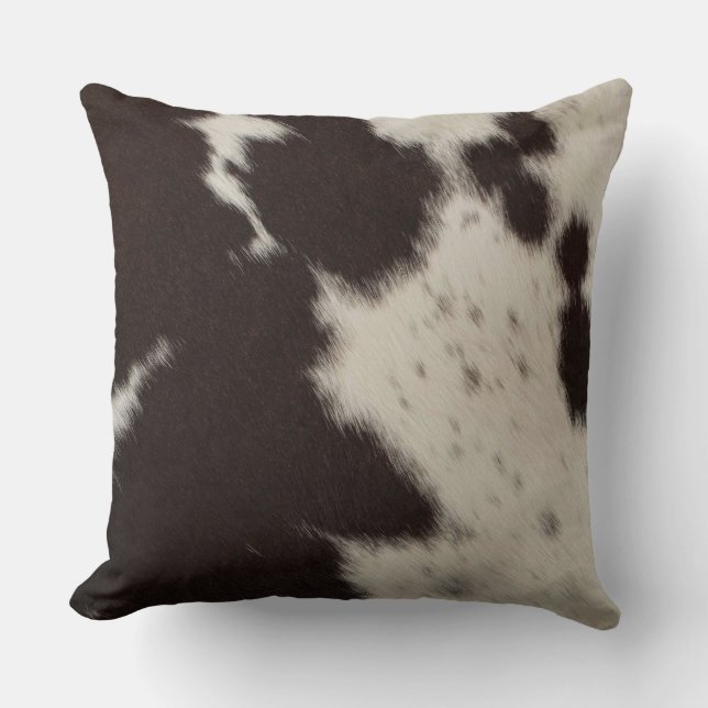 Cowhide Throw Pillow (Front)