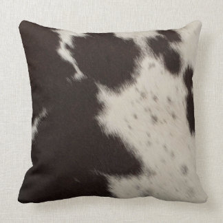 Cowhide Throw Pillow