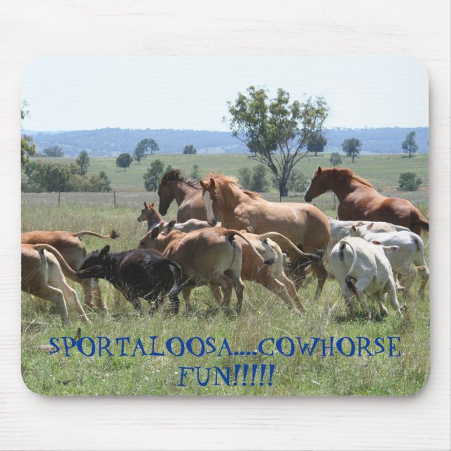 Cowhorse Fun Mouse Pad (Front)