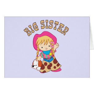 Cowkids Big Sister Blank Card