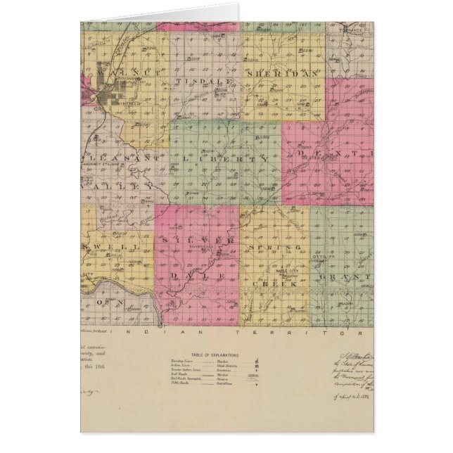 Cowley County,  Kansas (Front)