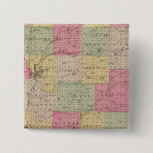 Cowley County, Kansas 15 Cm Square Badge