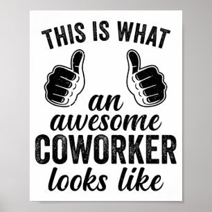 Coworker Birthday Employee Farewell Goodbye Going Poster