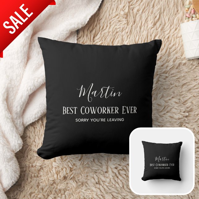 Coworker Boss Leaving ADD Funny Quote, Custom Cushion (Creator Uploaded)