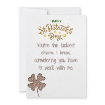 Coworker - Funny St Patrick's Day Greeting Card