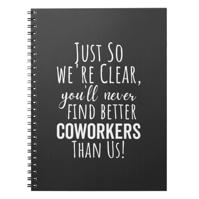 Coworker Goodbye | Coworker Moving | Leaving Gift Notebook (Front)