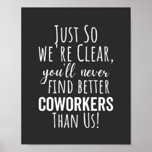 Coworker Goodbye Coworker Moving Leaving Gift Poster