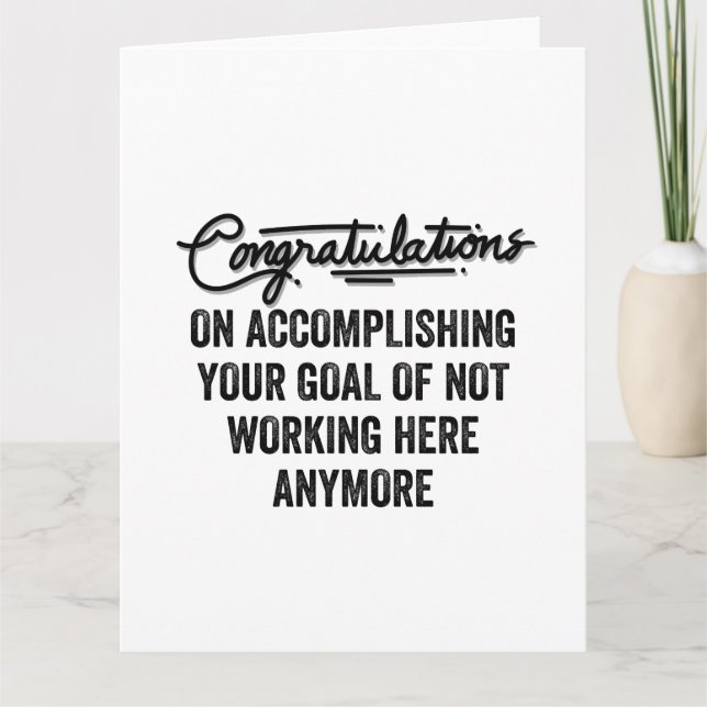 Coworker Goodbye Gift | Leaving Coworker  Card (Front)