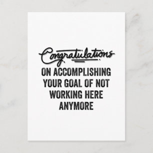 Coworker Goodbye Gift   Leaving Coworker  Postcard