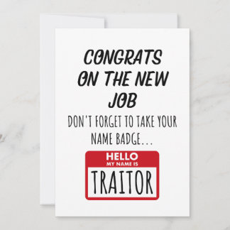 Coworker Leaving - Congratulations On New Job Holiday Card