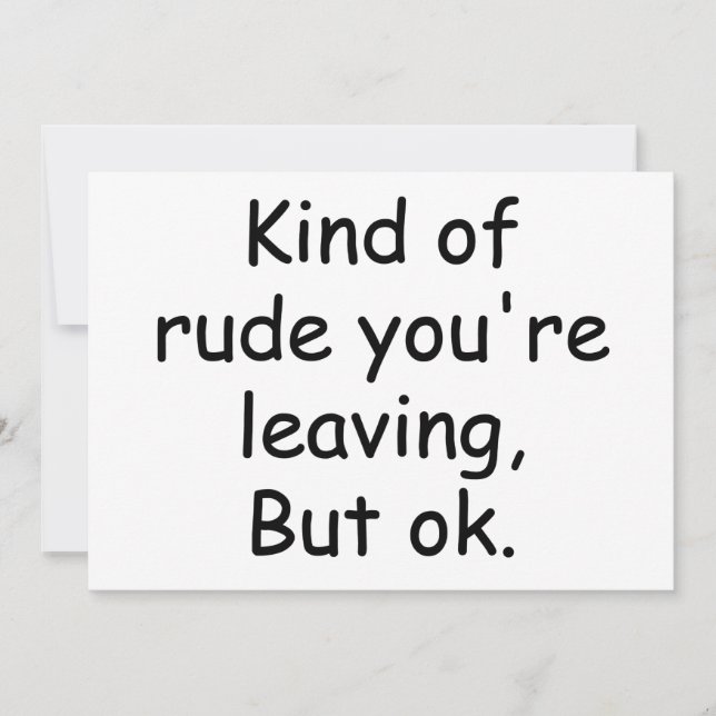 Coworker Leaving Gift Idea With Funny Saying (Front)