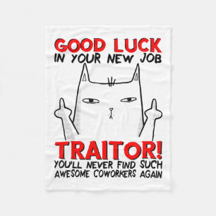 Coworker Leaving, Quitting Going Away, Job Change, Fleece Blanket