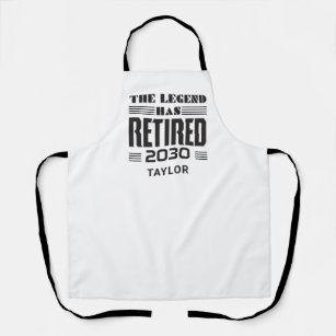 Coworker Retirement The Legend Retired Gag Apron