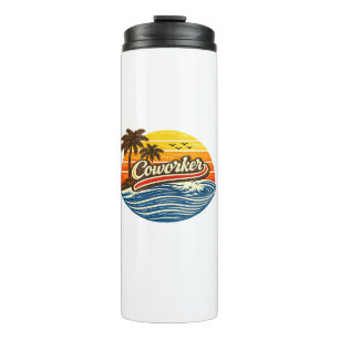 Coworker Retro Sunset Design Thermal Tumbler