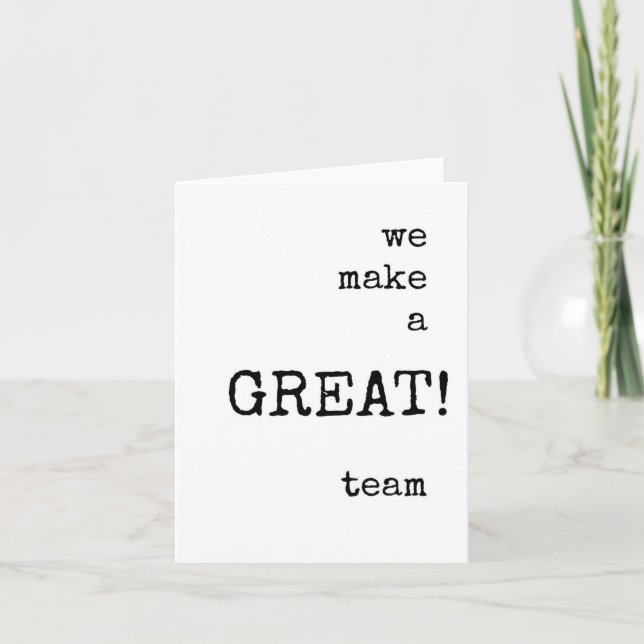 Coworker, Team, Appreciation Card (Front)