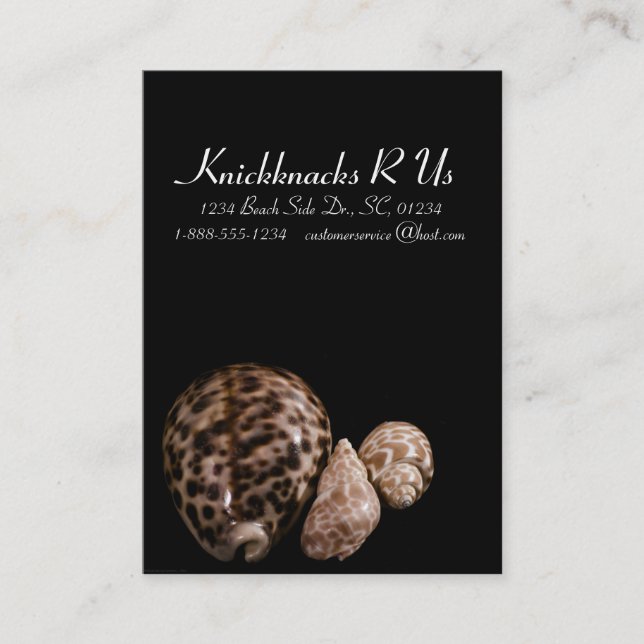 Cowrie Cones Business Card (Front)