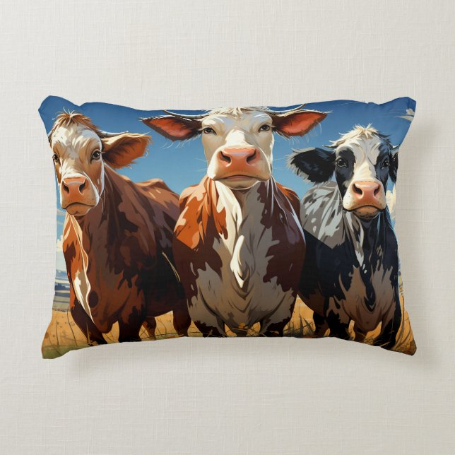 Cows #1 decorative cushion (Front)