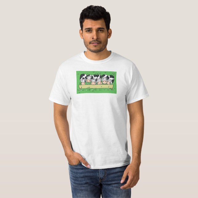 Cows and Catle in a Farmer's Field T-Shirt (Front Full)