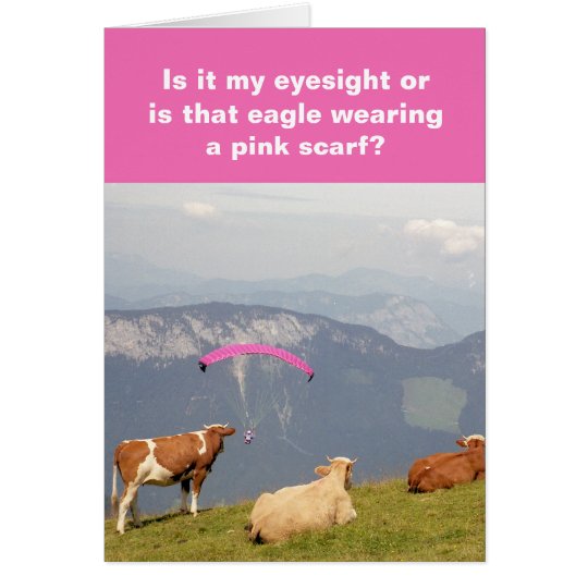 Cows-and-paraglider card