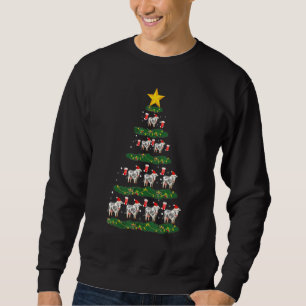 Cows Christmas Tree Cow Xmas Ornaments Sweatshirt