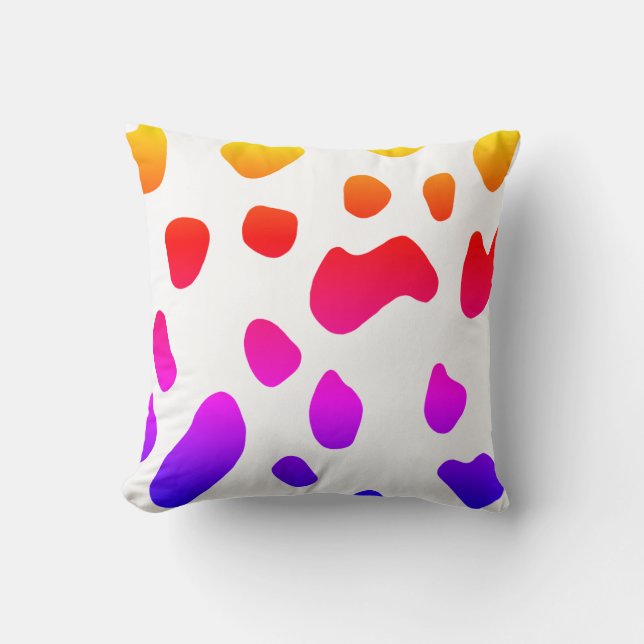 Cows Colorful Patches Pattern Cushion (Front)