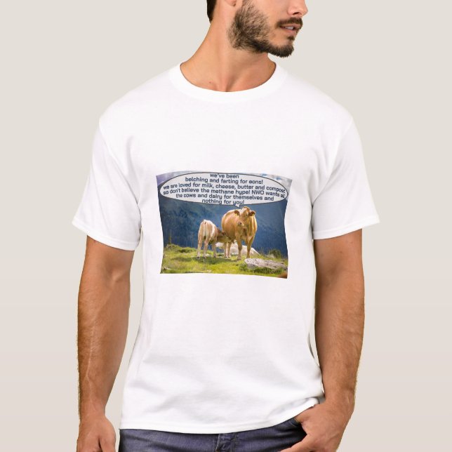 Cow's Common Sense (light) T-Shirt (Front)