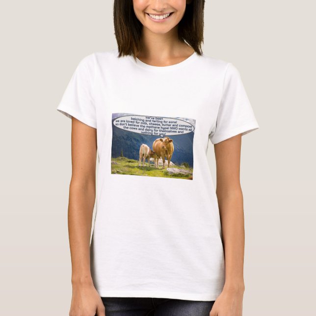 Cow's Common Sense (light) T-Shirt (Front)