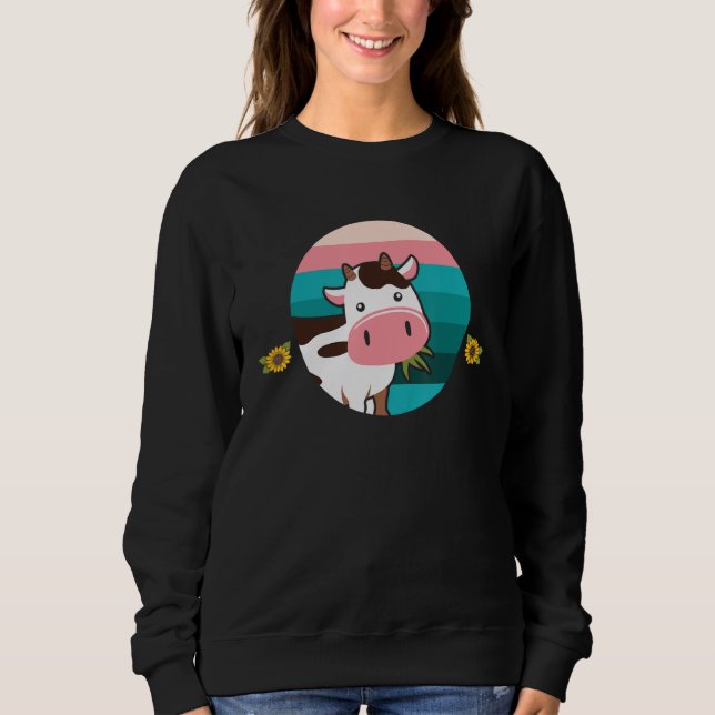 Cows  Cow Calf Cattle Cow Hutch Sweatshirt (Front)