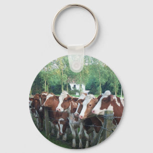 Cows Curious Key Ring