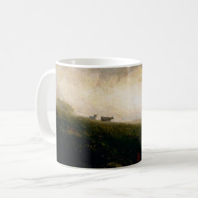 Cows Descending Hillside - Edward Bannister  Coffee Mug (Front Left)