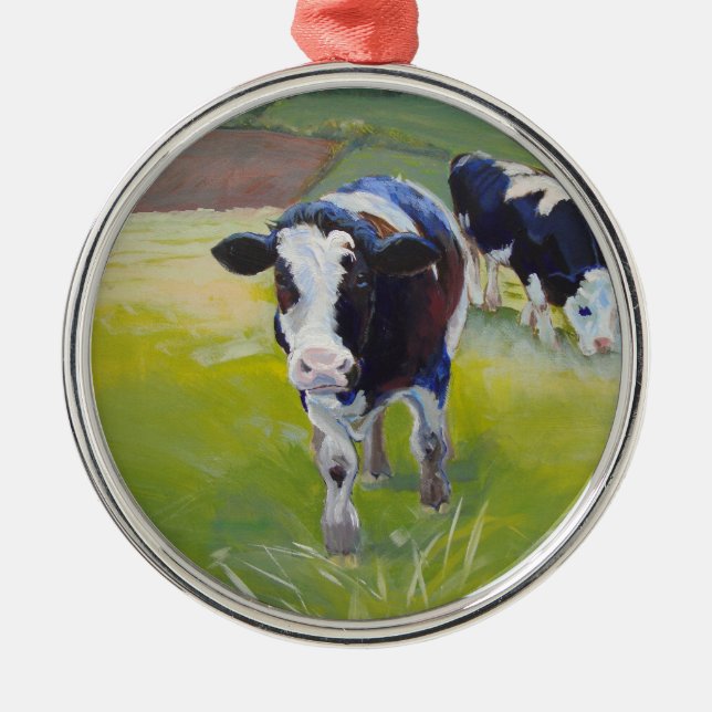 Cows Farm Animal Christmas Tree Ornament (Front)