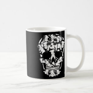 Cows Farm Skeleton Halloween Farmer Cow Skull Coffee Mug