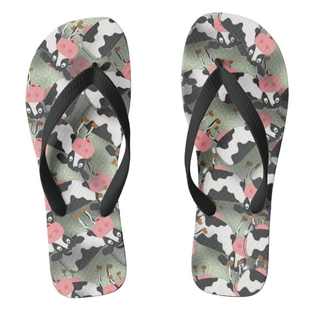 Cows Flip Flops (Footbed)