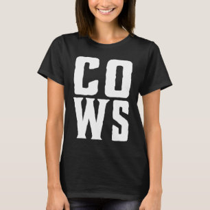 COWS! Funny Screaming Cow Hob Farmer T-Shirt