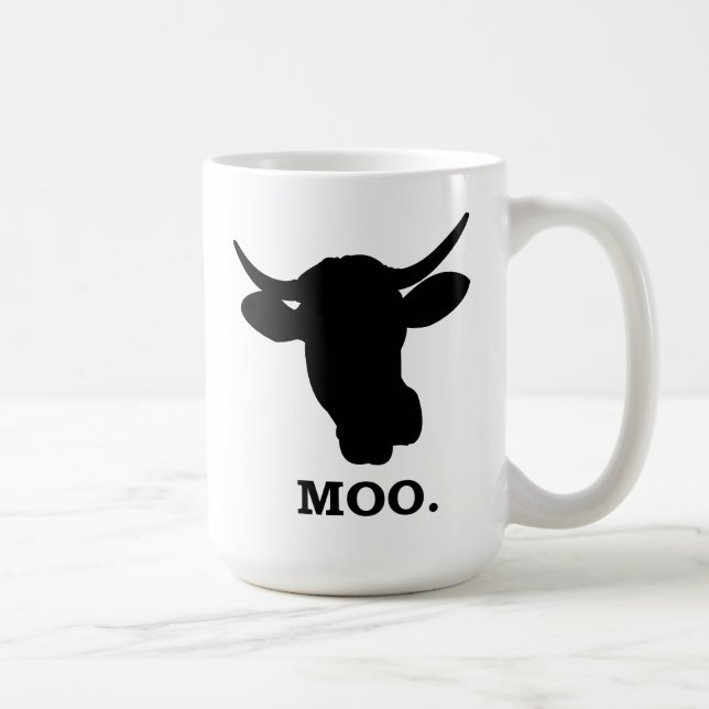 Cows Go MOO - 15oz Mug (Right)