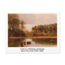 Cows in a Watering Landscape by Albert B.