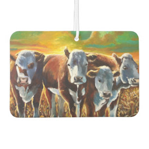 Cows in the Sunset Car Air Freshener