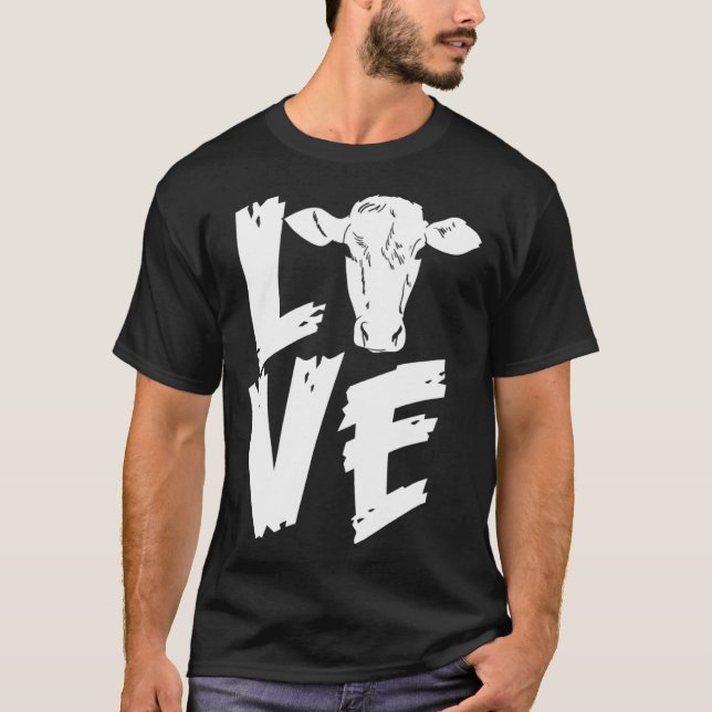 Cows love  animal cow  dairy farmers T-Shirt (Front)
