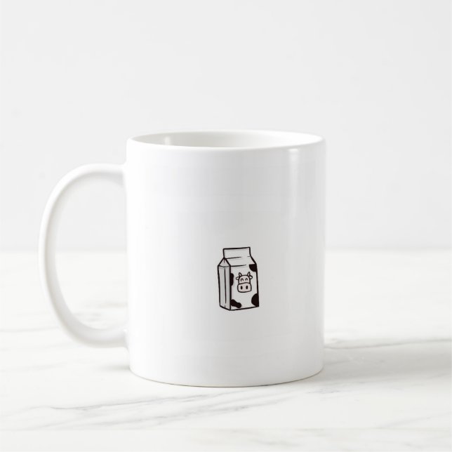 cows milk card, funny coffee mug (Left)
