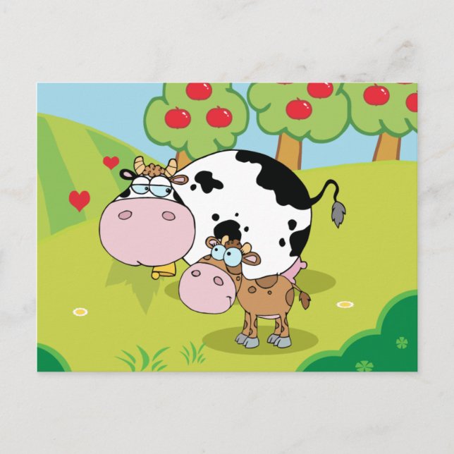Cows on the Farm Postcard (Front)