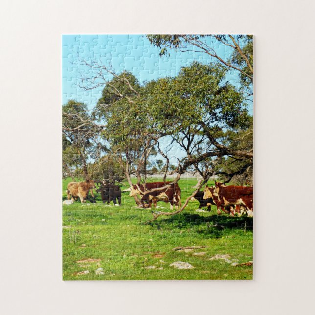 Cows On The Range, Jigsaw Puzzle (Vertical)