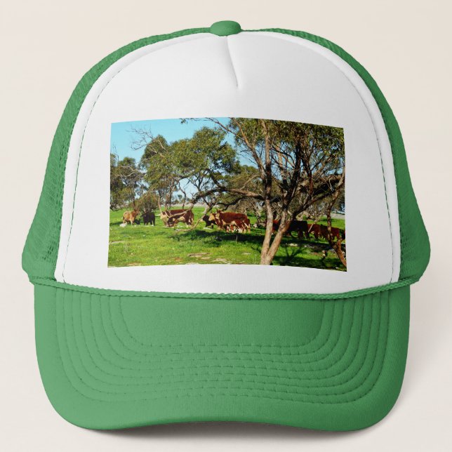 Cows On The Range, Trucker Hat (Front)
