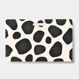 cows print ID badge
