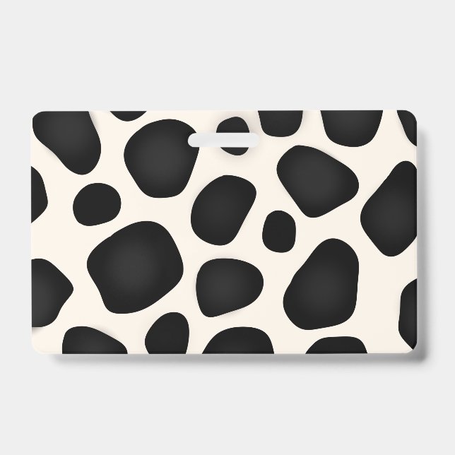 cows print ID badge (Front)