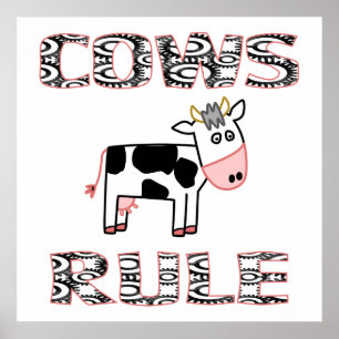 COWS RULE Poster