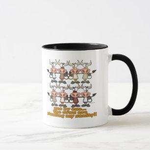 cows stealing my insanity humour cartoon mug