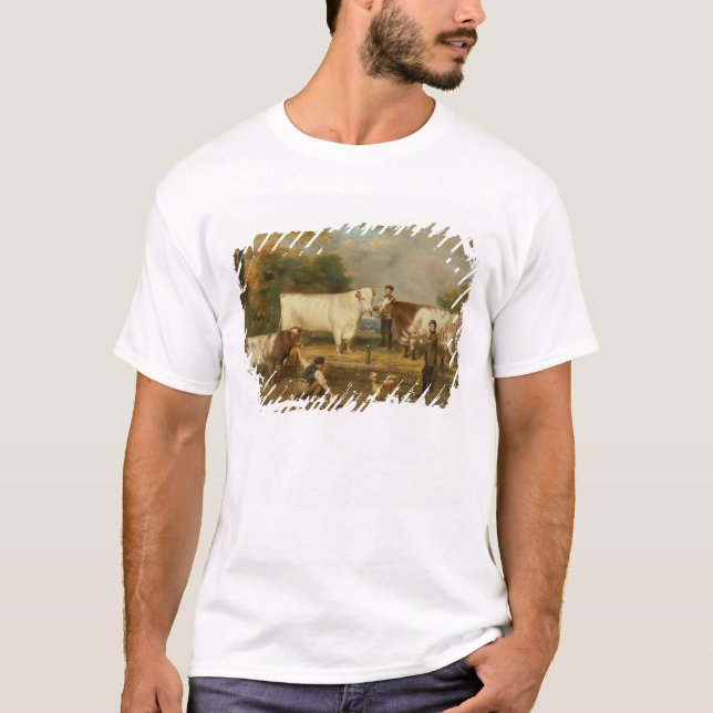 Cows with a herdsman T-Shirt (Front)