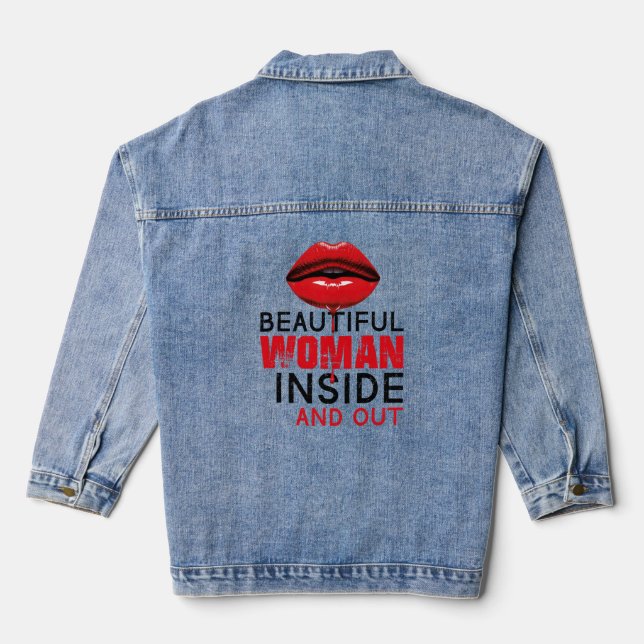 cowshed chamarra Beautiful Woman Denim Jacket (Back)